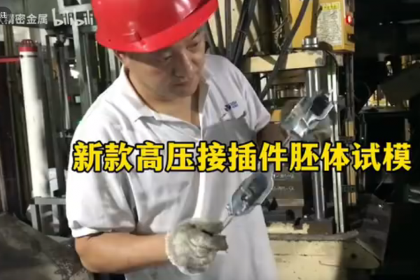 新款高压接插件胚体试模